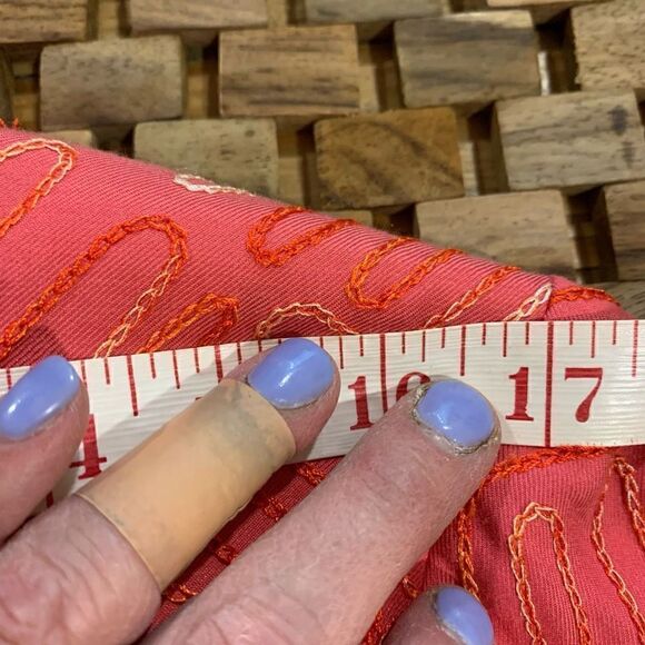 Patchington Vintage 80s 90s Embroidered Silk Blend Melon Blazer Wmn Medium EUC - Picture 10 of 13